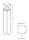 LED Pollerleuchte Alu Anthrazit IP65 20 W 4000 K 100 cm
