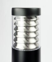 Außenwandleuchte Edelstahl Schwarz H:26,5 cm IP44 E27