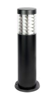 Pollerleuchte Edelstahl Schwarz E27 IP44 50 cm niedrig