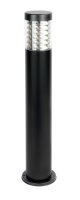 Pollerleuchte Edelstahl Schwarz E27 IP44 75 cm klein