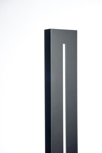LED Außenlampe Wand Schwarz H:61 cm IP65 4000 K Schwarz
