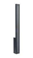 LED Außenlampe Wand Schwarz H:61 cm IP65 4000 K...