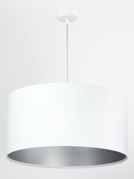 Lampe à suspendre ROSIE Blanc Argent Rétro Salle à manger