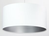 Lampe à suspendre ROSIE Blanc Argent Rétro...