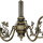 Plafonnier MARLOW laiton antique Ø70cm table à manger
