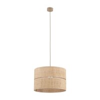Pendelleuchte Bast Metall Sandfarben E27 &Oslash;38 cm rund
