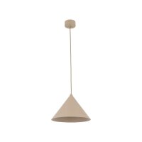 Pendelleuchte Metall Sandfarben E27 &Oslash;26 cm dekorativ