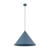 Pendelleuchte Metall Blau E27 &Oslash;50 cm rund dekorativ