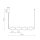 LED Pendelleuchte Glas 3000K Messing Rot L:103 cm