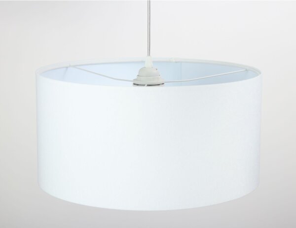 Lampe à suspendre Blanc Rétro Table à manger Tissu Lampe