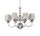 Lustre en tissu argent&eacute; 8xE27 Lampe de table &agrave; manger