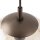Pendelleuchte Glas Metall Braun Bernstein E27 Ø35 cm