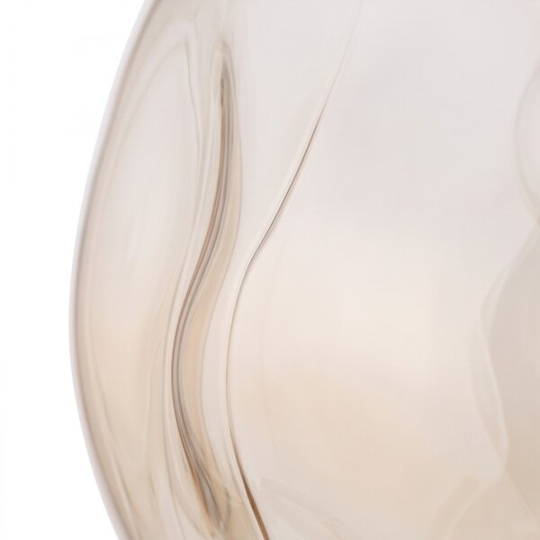 Pendelleuchte Glas Sandfarben Cognac E27 Ø35 cm modern