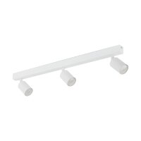 Deckenspot drehbar 3-flammig Metall Wei&szlig; GU10 L:77 cm