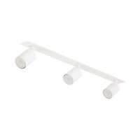 Deckenspot flexibel 3-flammig Metall Wei&szlig; GU10 L:77 cm