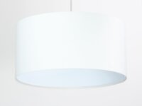 Lampe à suspendre ronde Blanc Tissu Salon...
