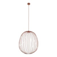 Pendelleuchte Metall Kaminrot GX53 &Oslash;50 cm Drahtschirm