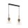 Lampe &agrave; suspendre ARAVAE verre en ambre Lampe &agrave; suspendre