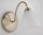 Wandleuchte Glas Messing Metall E27 B:27 cm Vintage Arm