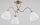 Deckenleuchte 3-flammig Glas Metall Messing E27 L:60 cm
