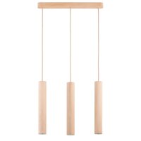 Hängelampe Holz GU10 L:52 cm Skandinavisch 3-flammig