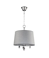 Lampe &agrave; suspendre AELUA Gris Chrome &Oslash;40cm...