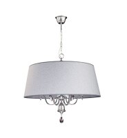 Grande lampe à suspendre AELUA Gris Chrome...