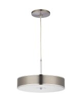 Lampe &agrave; suspendre ronde en m&eacute;tal...