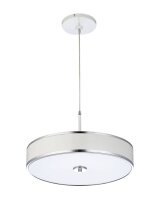 Lampe &agrave; suspendre LORSAN &Oslash;48cm en chrome...
