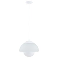 Pendelleuchte Glas Weiß E27 L:30 cm Modern dekorativ