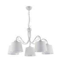Lampe à suspendre Blanc Tissu Ø80cm LOCOLA...