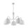 Lampe &agrave; suspendre Blanc Tissu &Oslash;80cm LOCOLA Salle &agrave; manger 5xE27