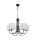 Lustre noir blanc 5-flmg E27 Lampe &agrave; suspendre