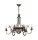 Lustre rustique BELRAD Shabby brun Ø62cm Lampe