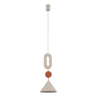Pendelleuchte Beige Terrakotta GU10 Ø20,5 cm Modern