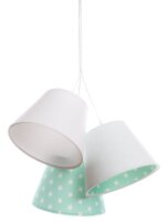 Suspension Blanc Menthe Tissu 3-flmg Chambre denfant