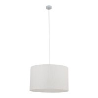 Pendelleuchte blendarm Creme Stoffschirm E27 Ø50 cm