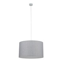 Pendelleuchte blendarm Grau Stoffschirm E27 Ø50 cm...