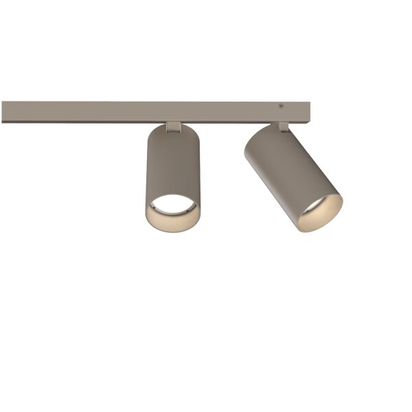 Deckenleuchte schwenkbar Stahl Beige GU10 130 cm Modern