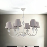 Lustre Gris Blanc Ø74cm ANTEXIA Lampe de table...