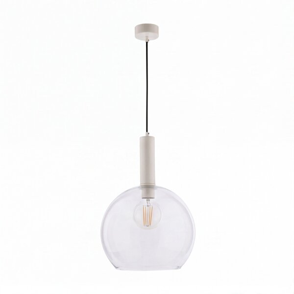 Lampe à suspendre en verre Ø30cm sphère rétro table à manger cuisine