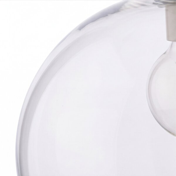 Lampe à suspendre en verre Ø30cm sphère rétro table à manger cuisine