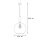 Lampe à suspendre en verre Ø30cm sphère rétro table à manger cuisine