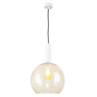 Lampe à suspension rétro en ambre LYSITOS...