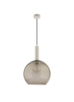 Lampe à suspendre fumée verre Ø30cm...