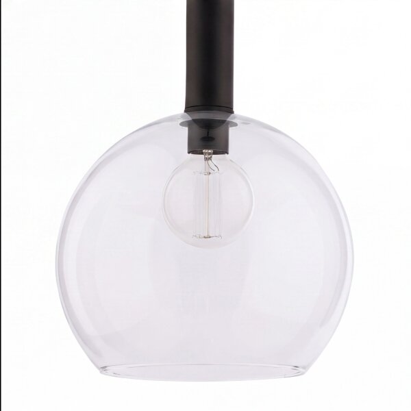 Lampe à suspendre LYSITOS verre Ø30cm sphère rétro cuisine