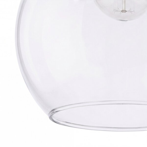 Lampe à suspendre LYSITOS verre Ø30cm sphère rétro cuisine