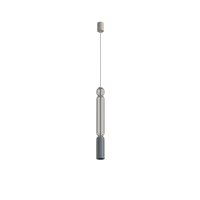 Pendelleuchte Beige Graphit Stahl GU10 &Oslash;6,5 cm rund