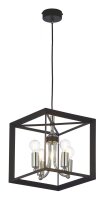 Lampe à suspendre dangle noire MYRTLE 4xE14 Salon