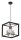 Lampe &agrave; suspendre dangle noire MYRTLE 4xE14 Salon